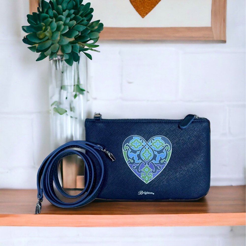 Blue Brighton Bag With Heart Design